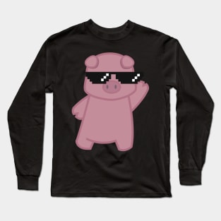 Deal With It Pleasantly Plump Piggy Long Sleeve T-Shirt